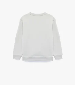 Grijs Sweatshirt Ronde Hals Lange Mouwen Bedrukt