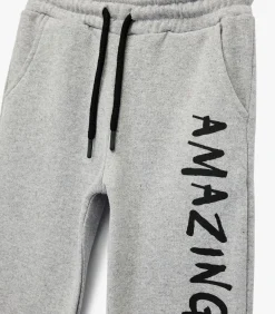 Grijze Joggingbroek Kinderen Met Print
