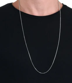 halsketting voor mannen en vrouwen, unisex, 925 Sterling zilver