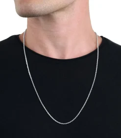 halsketting voor mannen en vrouwen, unisex, 925 Sterling zilver