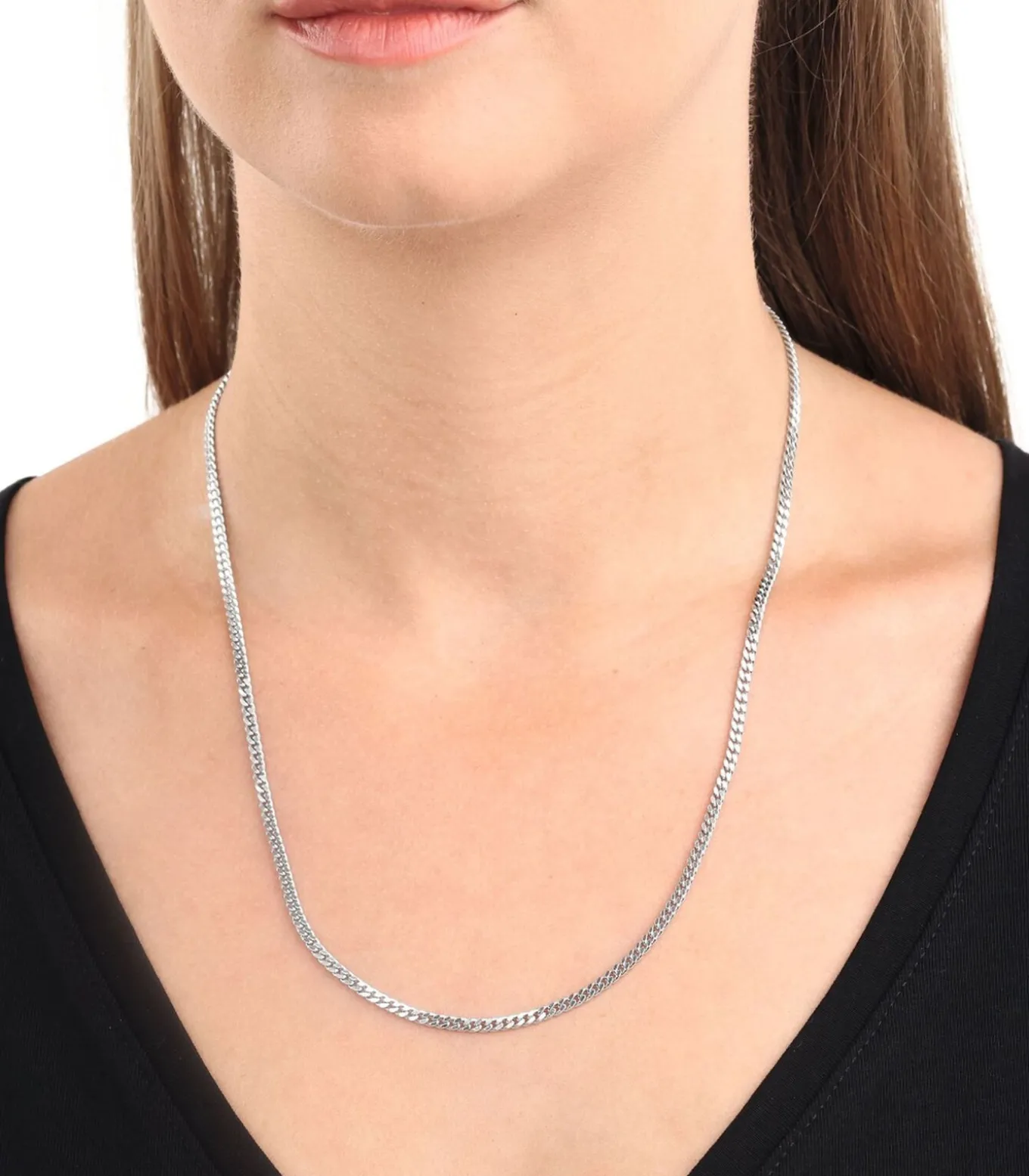 halsketting voor mannen en vrouwen, unisex, 925 Sterling zilver