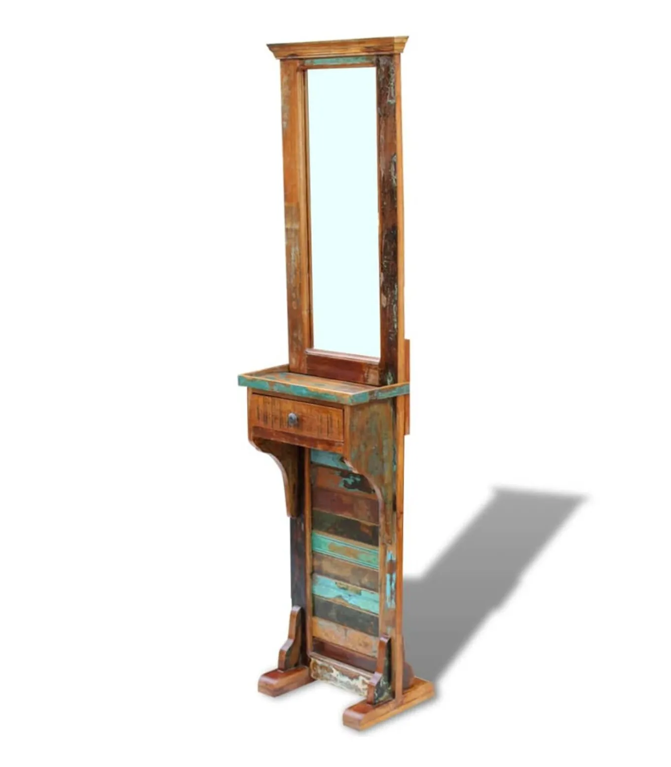 Halspiegel 47x23x180 cm massief gerecycled hout