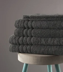 Handdoek 70 x 140 Antraciet - 6 stuks