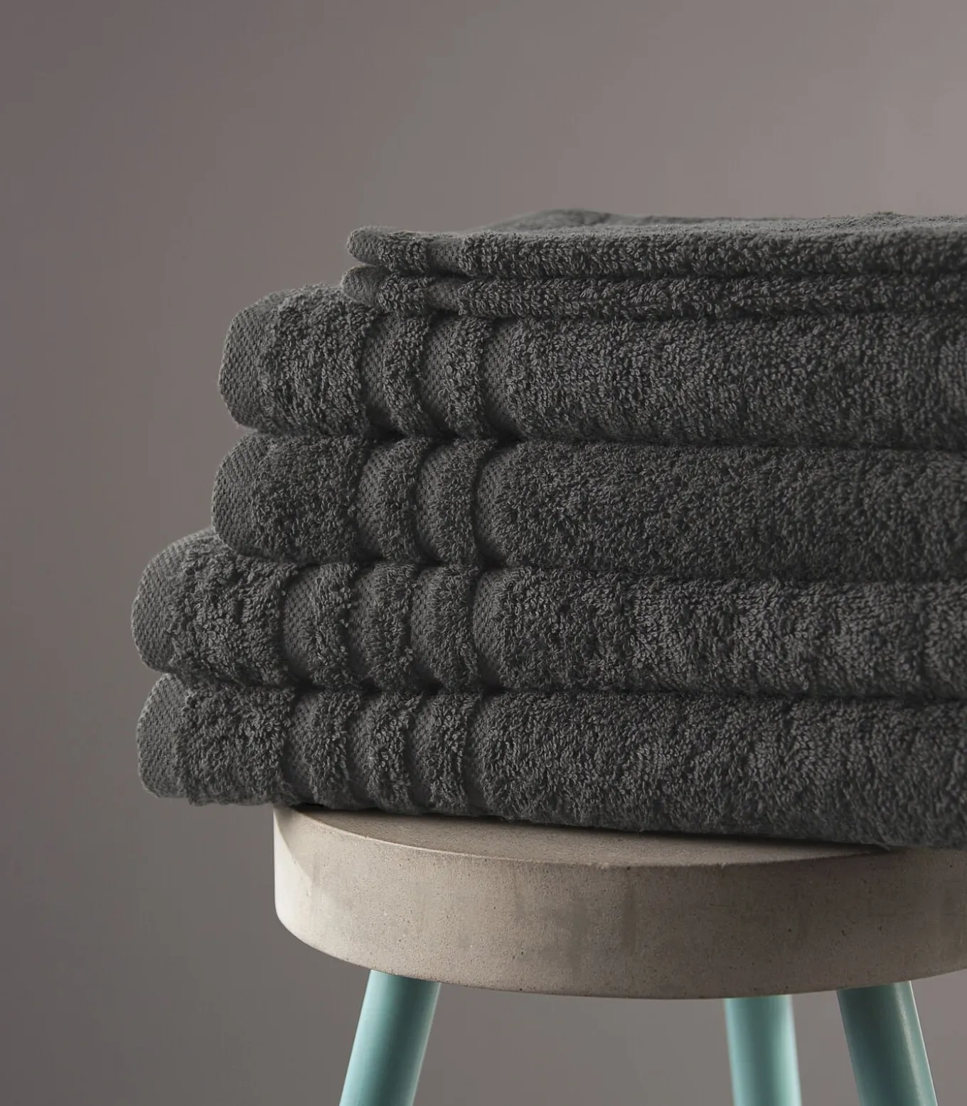 Handdoek 50 x 100 cm Antraciet - 10 stuks