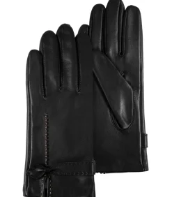 Handschoenen van lamsleer Zwarte strik