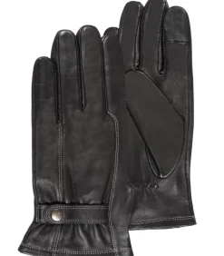 Handschoenen van tactiel lamsleer voor heren Zwart