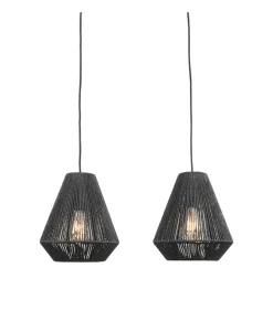 Hanglamp Ibiza Diamond 2-Lichts 80x33x150 cm