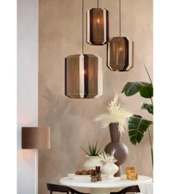 Hanglamp Kozana - Donkerbruin - Ø30cm