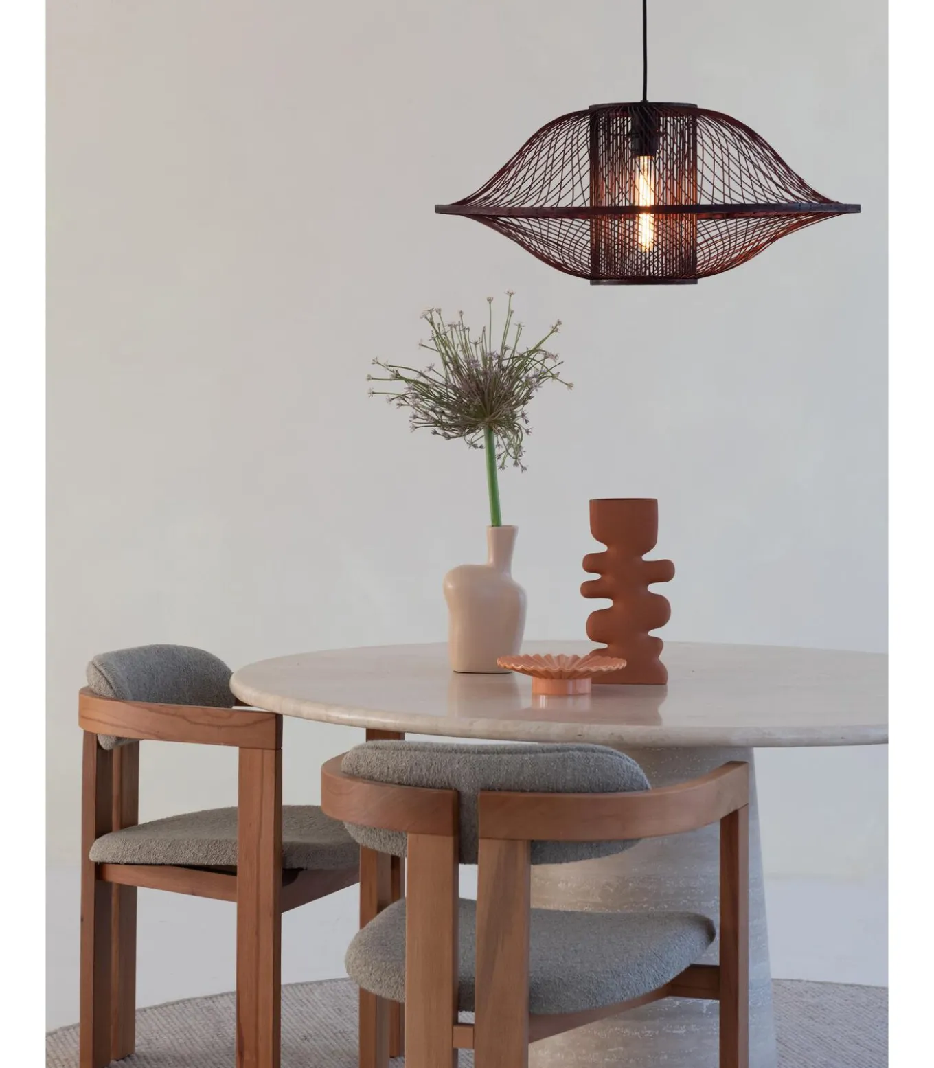 Hanglamp Maui - Bordeaux - Ø70cm