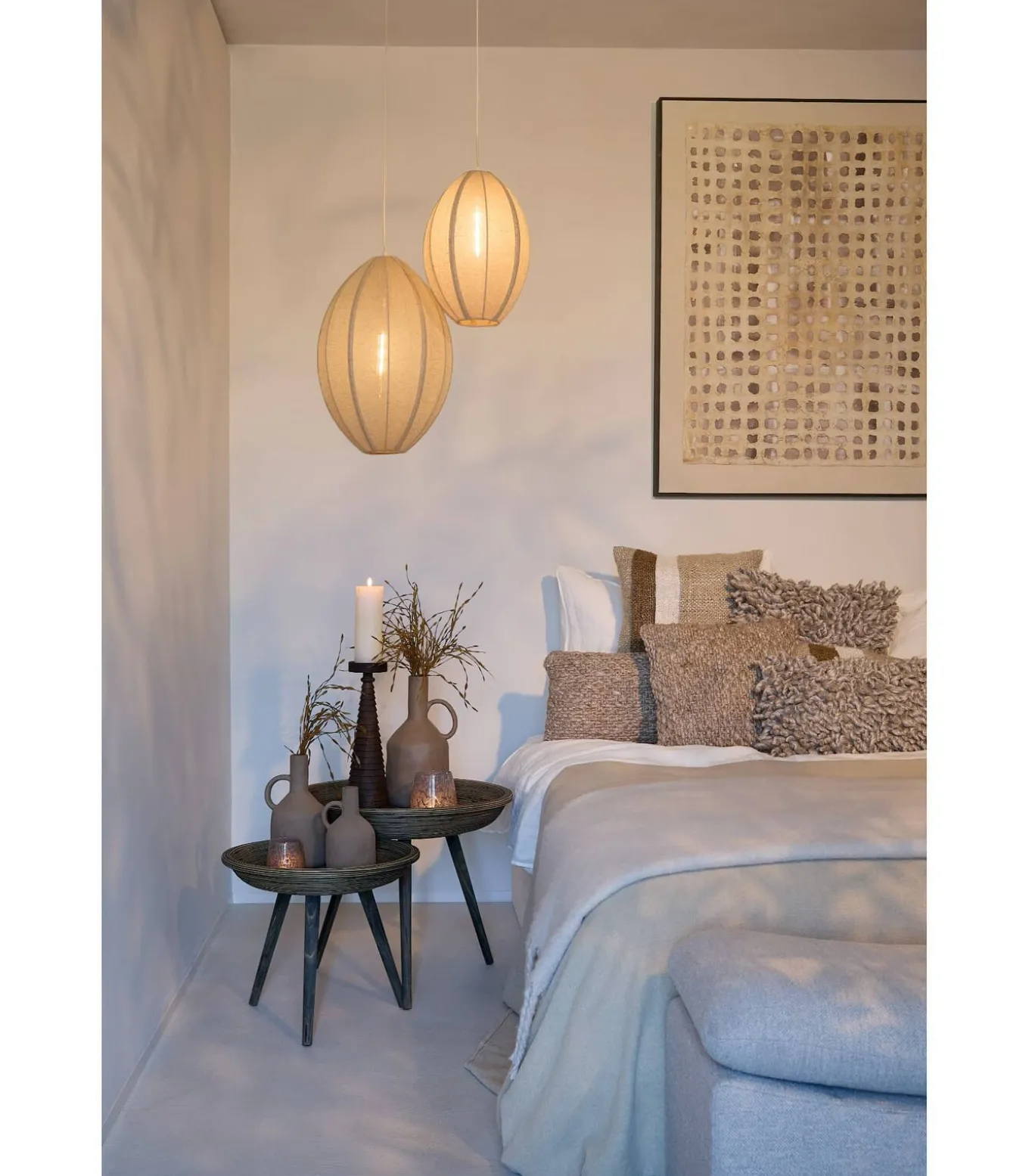 Hanglamp Milatos - Bruin - Ø38cm