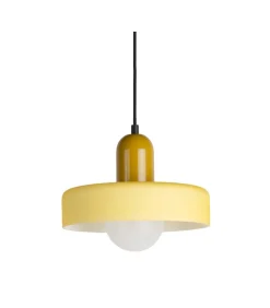 Hanglamp Opaco Grato - Geel - 25x25x23cm