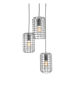 Hanglamp Solido 3-Lichts 32x32x127 cm