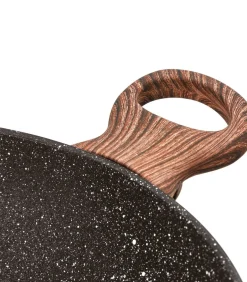 Hapjespan Rock 'n' Rose - Zwart - ø 28 cm / 3.6 liter - standaard anti-aanbaklaag