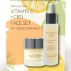Helderdere huid CBD + Vitamine C Anti-Aging Gezichtsset