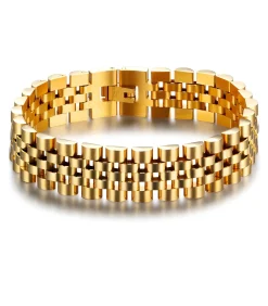 Heren Armband Jubilee - Goud Kleurig - Staal