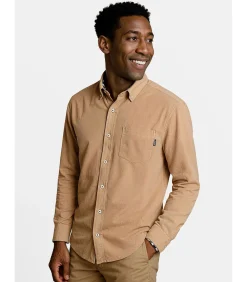 Heren grijs denim overhemd met zak