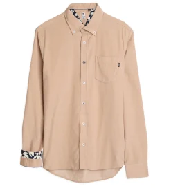 Heren grijs denim overhemd met zak