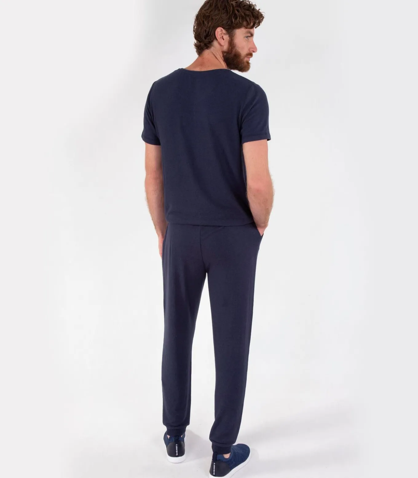 Heren joggerbroek marine