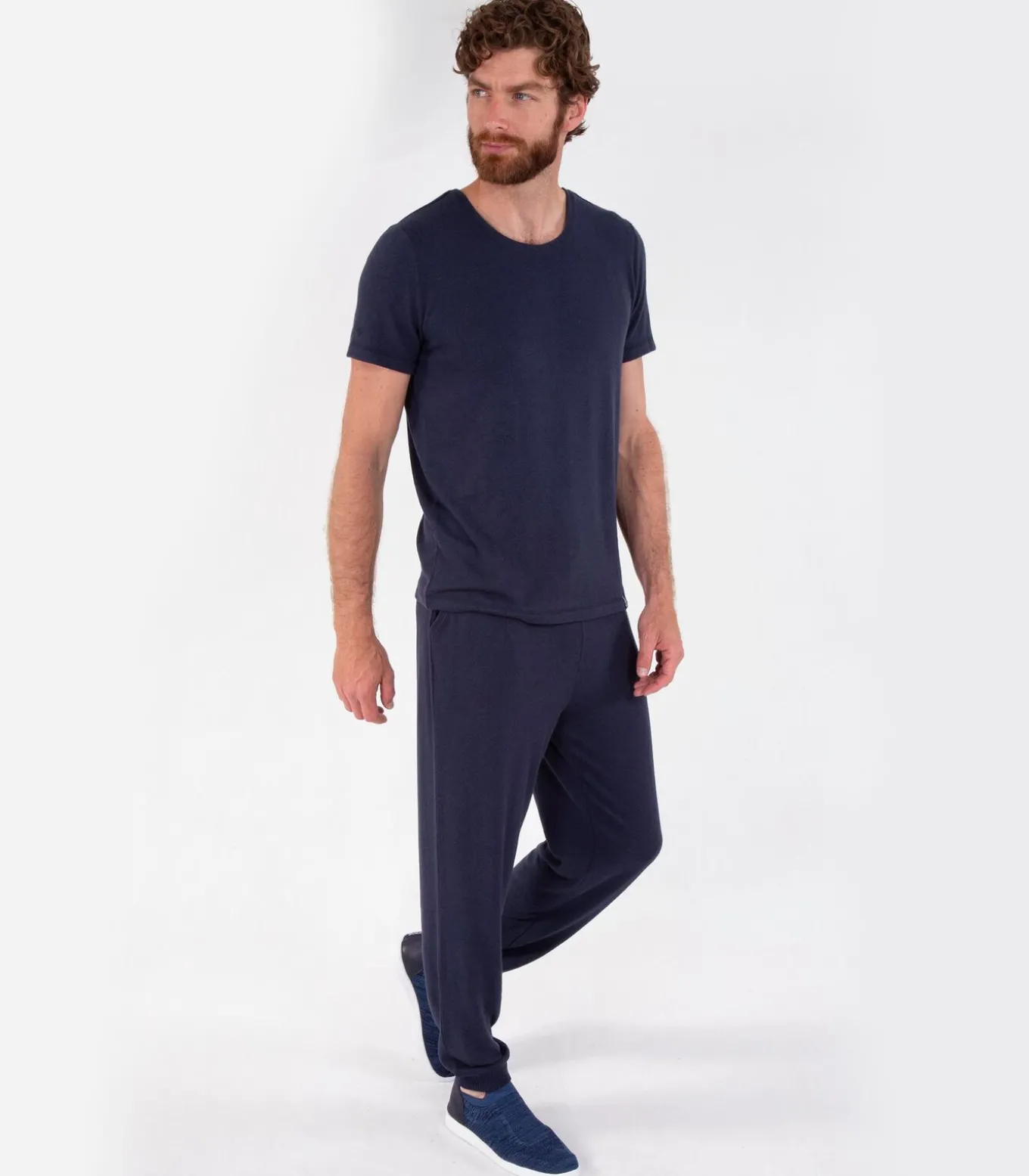 Heren joggerbroek marine