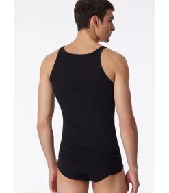 Heren Singlet Onderhemd Zwart