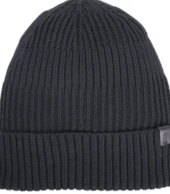 Herenmuts van gerecycled breisel, geribd Grijs