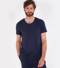 Heren-T-shirt met korte mouwen Navy