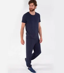 Heren-T-shirt met korte mouwen Navy