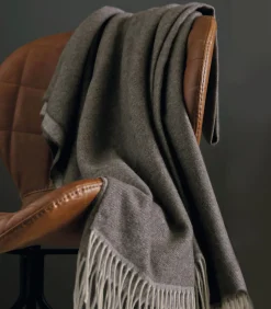 HIMALAYA ébène - Plaid Kasjmier