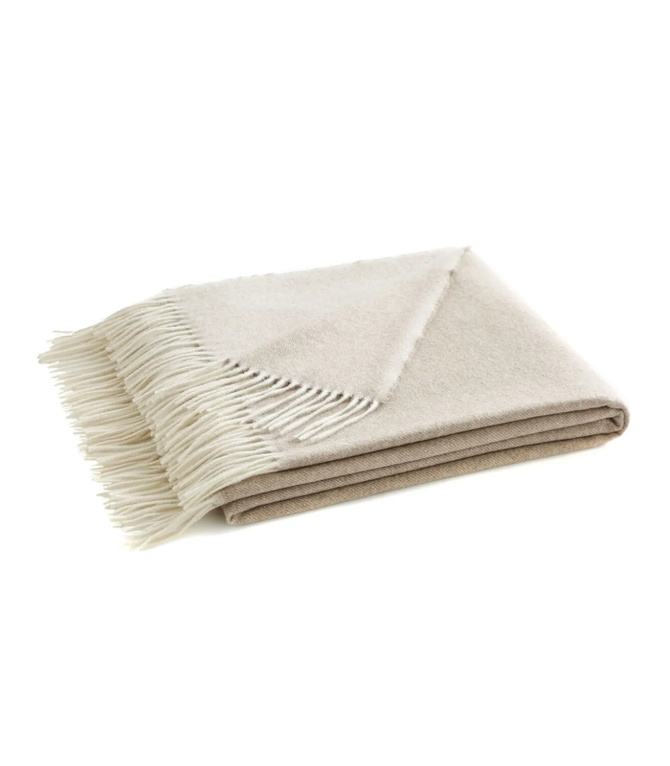 HIMALAYA crème - Plaid Kasjmier