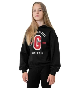 HJZ22 JBLD004 - Trui met kap - Zwart