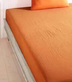 Hoeslaken 140x190 cm katoen gaas mousseline