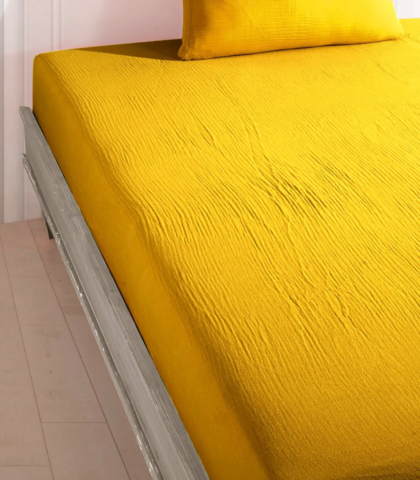 Hoeslaken 140x190 cm katoen gaas mousseline