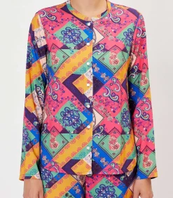 HOLT Vloeiend Pyjamashirt