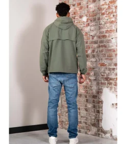 Hooded shell jacket - laurel wreath green