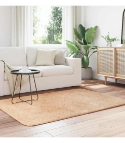 Hoogpolig vloerkleed NAVARRA 120x170 cm polyester beige