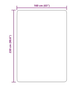 Hoogpolig vloerkleed NAVARRA 160x230 cm polyester marineblauw