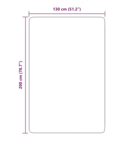 Hoogpolig vloerkleed NAVARRA 130x200 cm polyester marineblauw