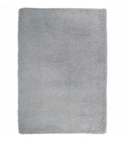 Hoogpolig vloerkleed NAVARRA 240x340 cm polyester lichtgrijs