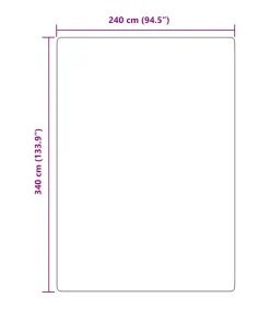 Hoogpolig vloerkleed NAVARRA 240x340 cm polyester stoffig roze