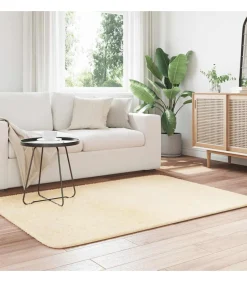 Hoogpolig vloerkleed NAVARRA 120x170 cm polyester crèmekleurig