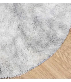 Hoogpolig vloerkleed NAVARRA 300x200 cm polyester zilvergrijs