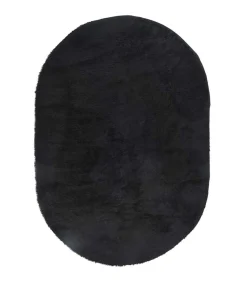 Hoogpolig vloerkleed NAVARRA 300x200 cm polyester zwart