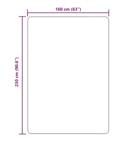 Hoogpolig vloerkleed NAVARRA 160x230 cm polyester donkergrijs