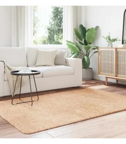 Hoogpolig vloerkleed NAVARRA 130x200 cm polyester beige