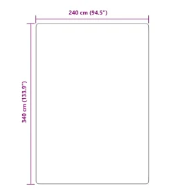 Hoogpolig vloerkleed NAVARRA 240x340 cm polyester crèmekleurig