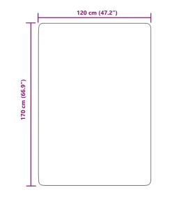 Hoogpolig vloerkleed NAVARRA 120x170 cm polyester marineblauw