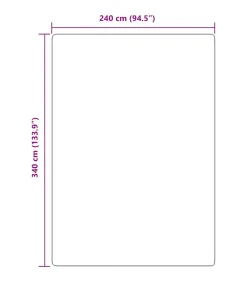 Hoogpolig vloerkleed NAVARRA 240x340 cm polyester beige