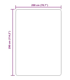 Hoogpolig vloerkleed NAVARRA 200x290 cm polyester lichtgrijs