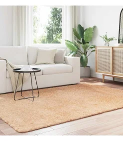 Hoogpolig vloerkleed NAVARRA 160x230 cm polyester beige