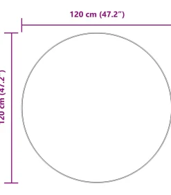 Hoogpolig vloerkleed NAVARRA 120x120 cm polyester stoffig roze